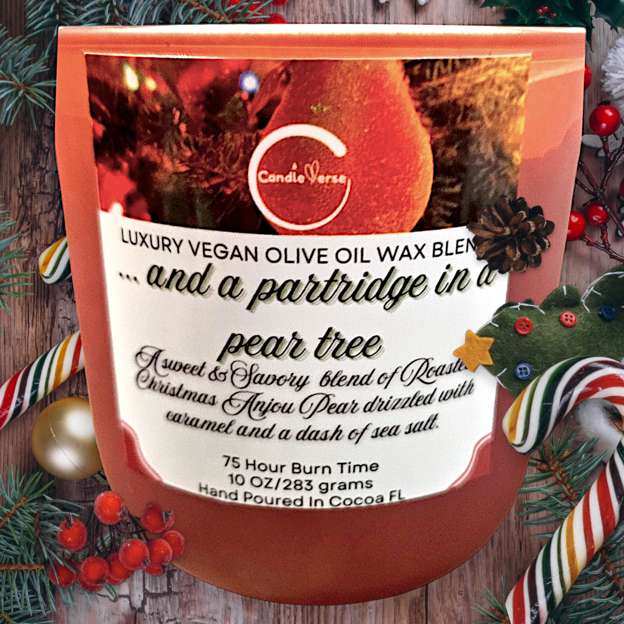And a Partridge In A Pear Tree ORGANIC CANDLE