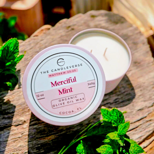 MERCIFUL MINT LUXURY ORGANIC CANDLE