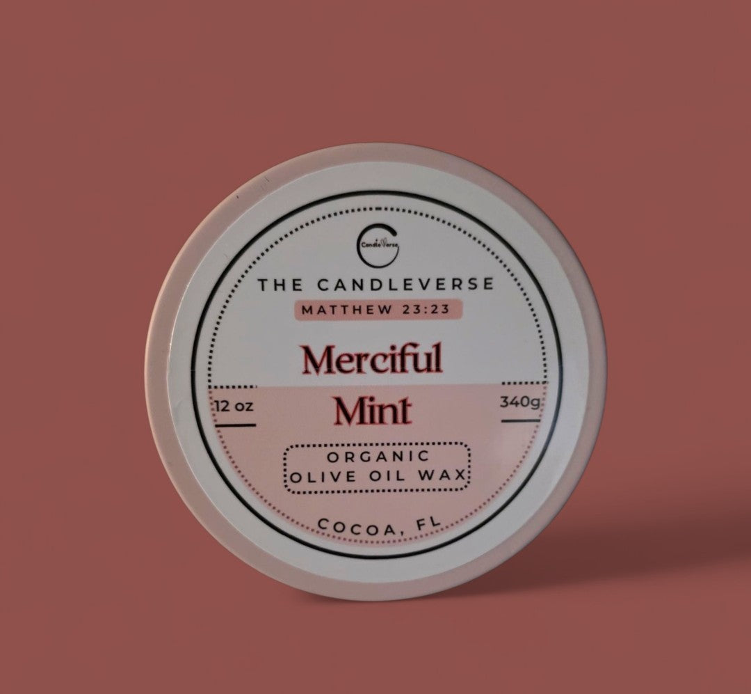 MERCIFUL MINT LUXURY ORGANIC CANDLE