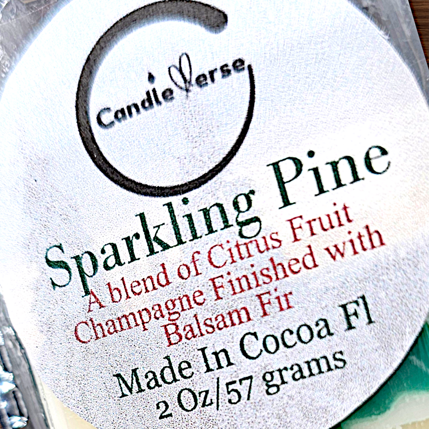 Sparkling Pine Wax Melt Snap Bar