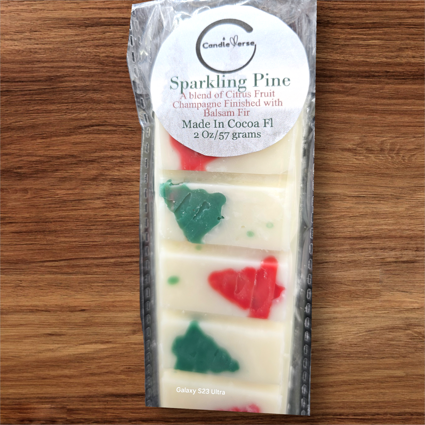 Sparkling Pine Wax Melt Snap Bar